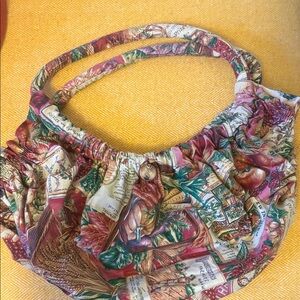 Vibrant Harvest Print Shoulder Bag